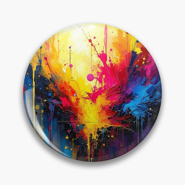 Item preview, Vibrant Blue, Yellow And Red Splatter Paint Abstract designed and sold by DEC02.