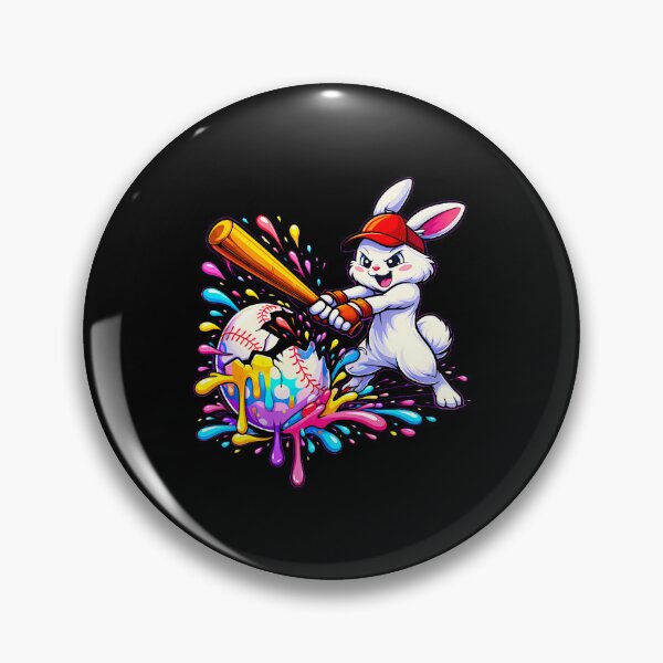 Item preview, Easter Drip Bunny Baseball designed and sold by Desdenhoshell.