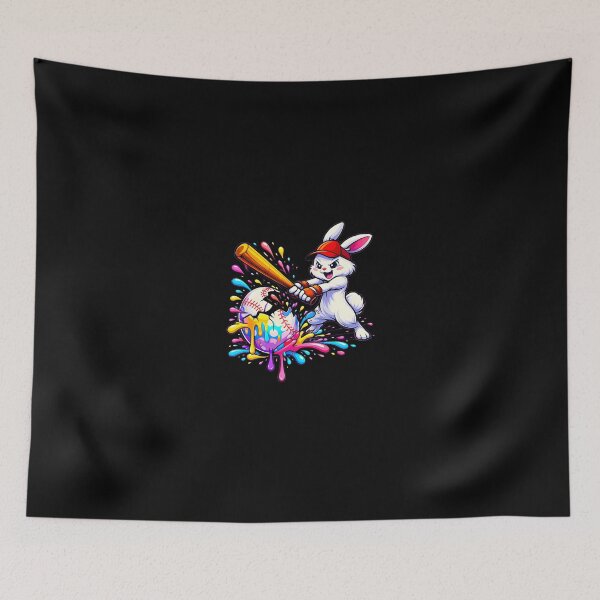Item preview, Easter Drip Bunny Baseball designed and sold by Desdenhoshell.