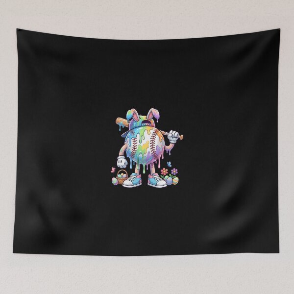 Item preview, Baseball Ice Cream Drip Easter Bunny designed and sold by Desdenhoshell.