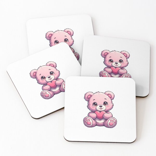 Item preview, Cute Cartoon Teddy Bear Holding A Love Heart designed and sold by Pendy777.