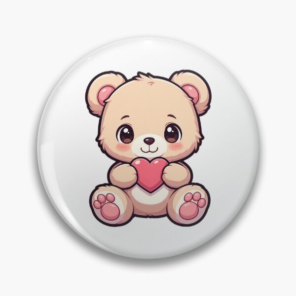 Item preview, Cute Cartoon Teddy Bear Holding A Love Heart #2 designed and sold by Pendy777.