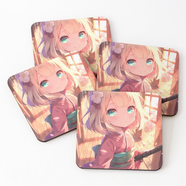 Item preview, Shiemi Moriyama Blue Exorcist Chibi Waifu In Sakura Sunset designed and sold by TanglenRabbit.