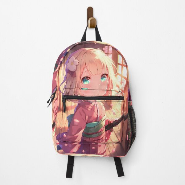 Item preview, Shiemi Moriyama Blue Exorcist Chibi Waifu In Sakura Sunset designed and sold by TanglenRabbit.