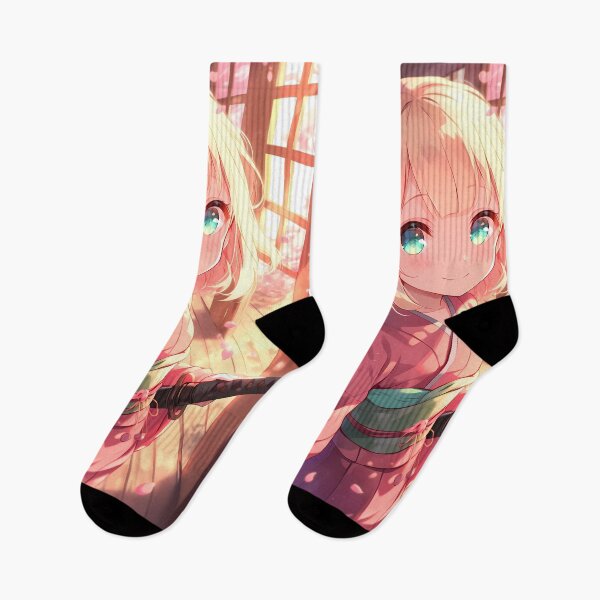 Item preview, Shiemi Moriyama Blue Exorcist Chibi Waifu In Sakura Sunset designed and sold by TanglenRabbit.