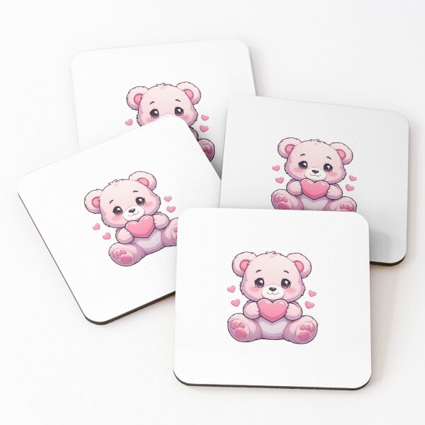 Item preview, Cute Cartoon Teddy Bear Holding A Love Heart #3 designed and sold by Pendy777.