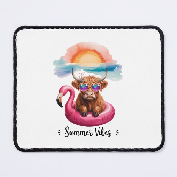 Item preview, Cute and Funny Cool Highland Cow Enjoying Beach Summer Vibes designed and sold by FaithAbbott.