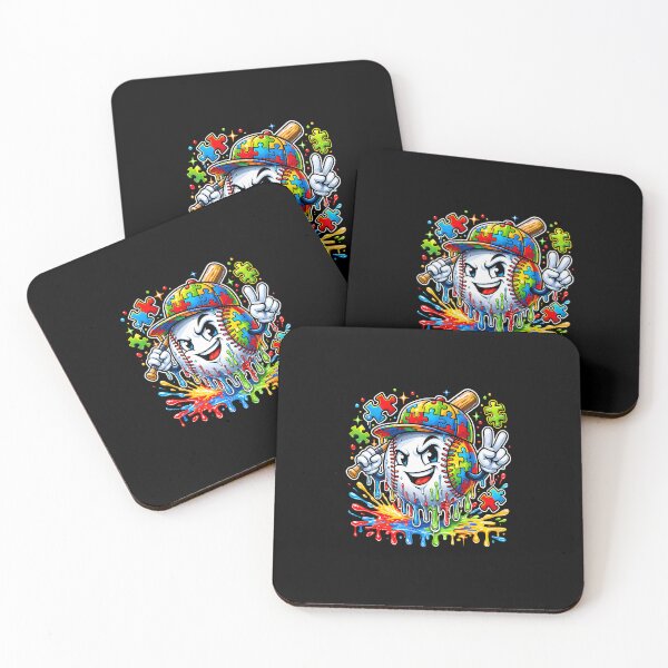 Item preview, Autism Awareness Baseball Puzzle Drip designed and sold by Desdenhoshell.