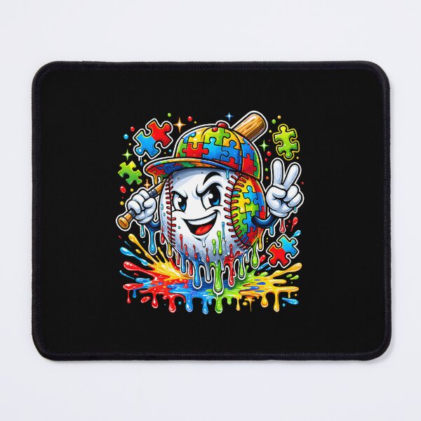 Item preview, Autism Awareness Baseball Puzzle Drip designed and sold by Desdenhoshell.