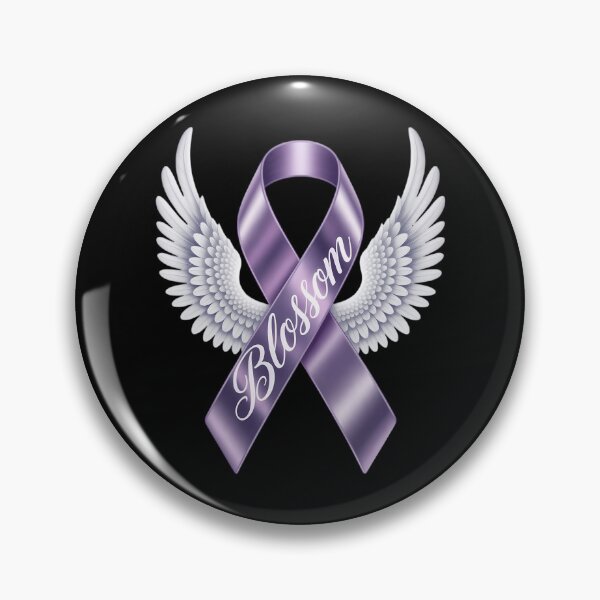 Item preview, Angel Wings Pancreatic Cancer - Purple Cancer Awareness Memorial designed and sold by FaithAbbott.