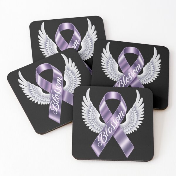 Item preview, Angel Wings Pancreatic Cancer - Purple Cancer Awareness Memorial designed and sold by FaithAbbott.