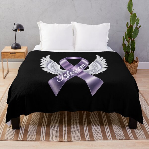 Item preview, Angel Wings Pancreatic Cancer - Purple Cancer Awareness Memorial designed and sold by FaithAbbott.