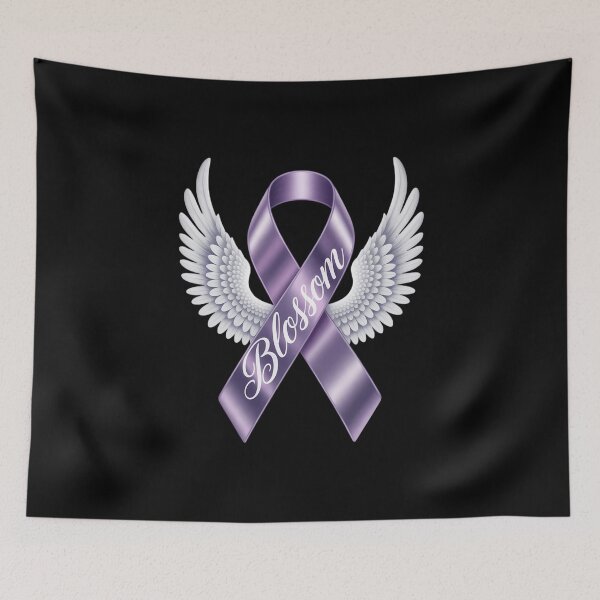 Item preview, Angel Wings Pancreatic Cancer - Purple Cancer Awareness Memorial designed and sold by FaithAbbott.