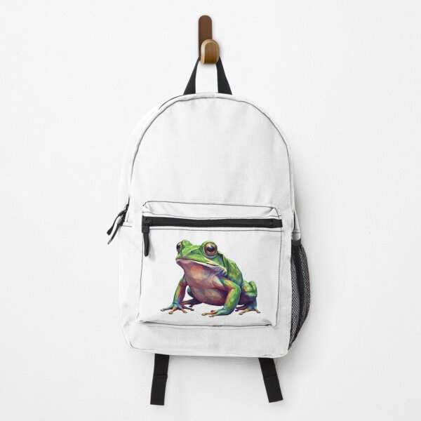 Item preview, Multicolor Geometric Frog – Modern Art Sticker for Nature Lovers designed and sold by bsbd-action.