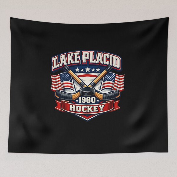 Item preview, Lake Placid 1980 Hockey Emblem designed and sold by HUTEND.