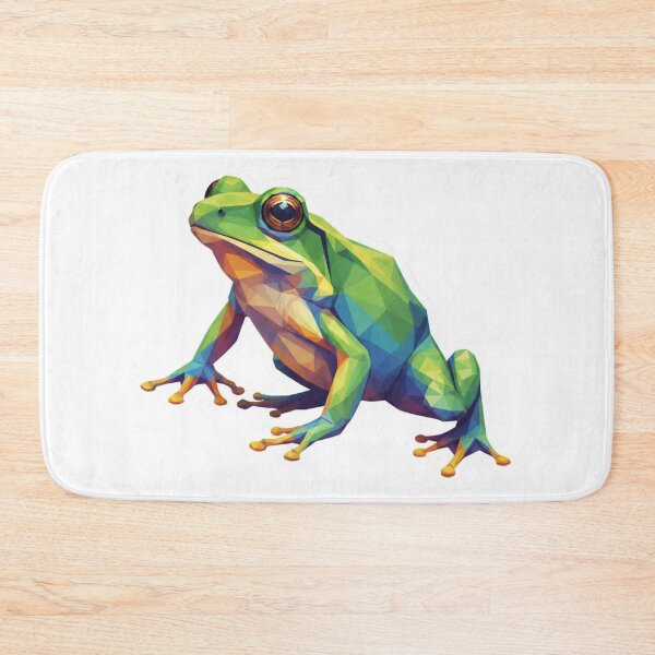 Item preview, Low Poly Frog Sticker – Stylized Amphibian Decal for Young Explorers designed and sold by bsbd-action.