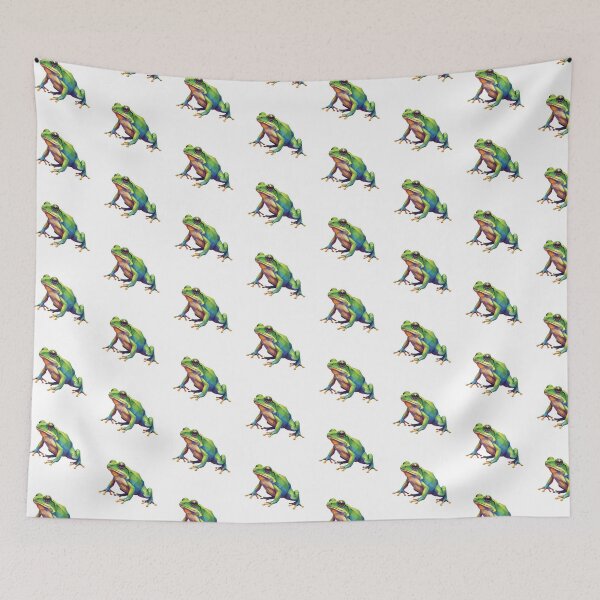 Item preview, Low Poly Frog Sticker – Stylized Amphibian Decal for Young Explorers designed and sold by bsbd-action.