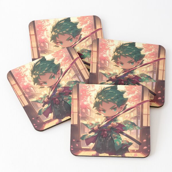 Item preview, Amaimon Blue Exorcist Chibi Kimono Cherry Blossom Evening designed and sold by TanglenRabbit.
