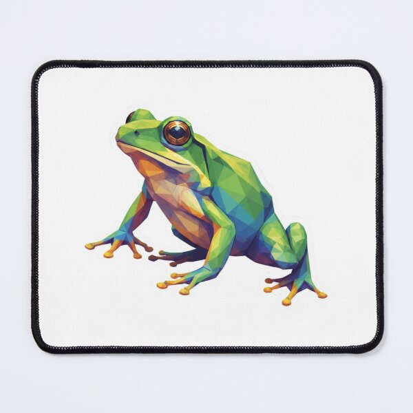 Item preview, Geometric Forest Frog – Dynamic Illustration for Sticker Collectors designed and sold by bsbd-action.