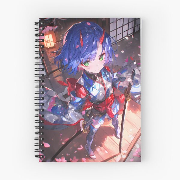 Item preview, Ichigo Darling In The Franxx Chibi Samurai In Cherry Blossom Light designed and sold by TanglenRabbit.