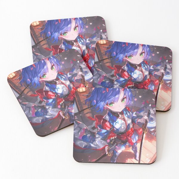 Item preview, Ichigo Darling In The Franxx Chibi Samurai In Cherry Blossom Light designed and sold by TanglenRabbit.
