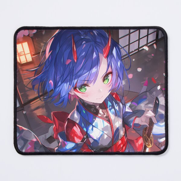 Item preview, Ichigo Darling In The Franxx Chibi Samurai In Cherry Blossom Light designed and sold by TanglenRabbit.