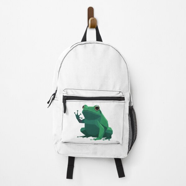 Item preview, Low Poly Waving Frog – Funny Illustration for a Friendship Gift designed and sold by bsbd-action.