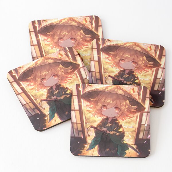 Item preview, Chihiro Fujisaki Danganronpa Chibi Traveler In Straw Hat And Soft Light designed and sold by TanglenRabbit.