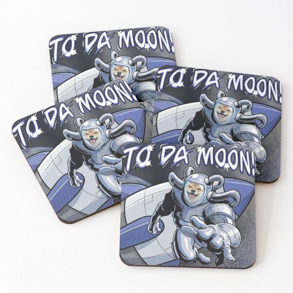 Item preview, To Da Moon Doge Astronaut Crypto Meme Art designed and sold by KabronX.