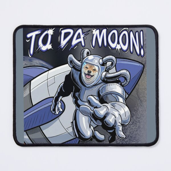 Item preview, To Da Moon Doge Astronaut Crypto Meme Art designed and sold by KabronX.