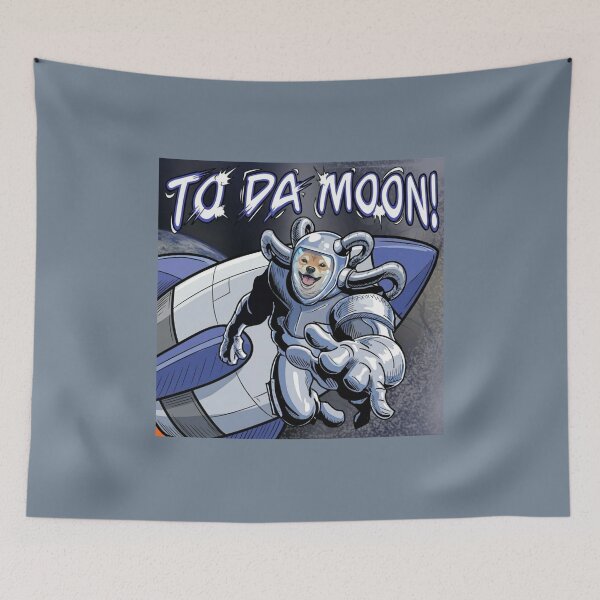 Item preview, To Da Moon Doge Astronaut Crypto Meme Art designed and sold by KabronX.