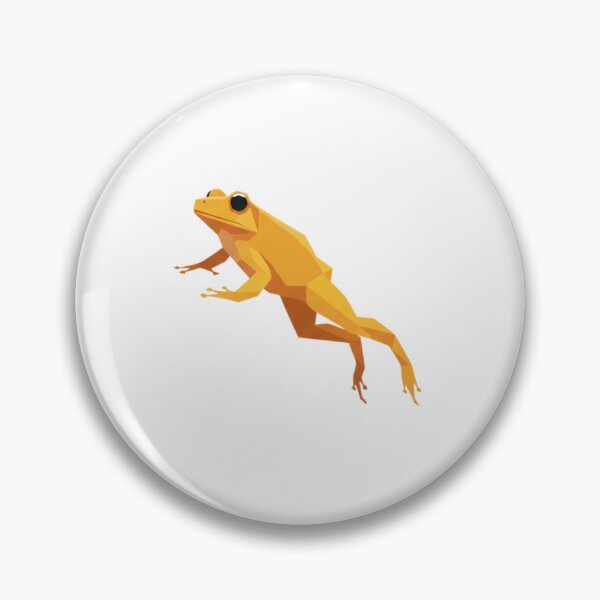 Item preview, Geometric Golden Frog – Jumping Toad Design for Lucky Charm designed and sold by bsbd-action.