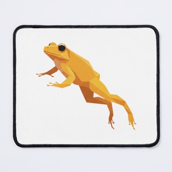 Item preview, Geometric Golden Frog – Jumping Toad Design for Lucky Charm designed and sold by bsbd-action.
