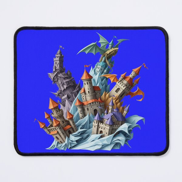 Item preview, Dragon Kingdom Fantasy Castle Art designed and sold by Dzblack.