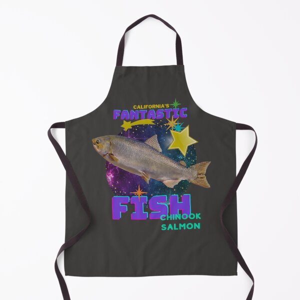 Item preview, Jumping Chinook Salmon Fish in front of Earth with Stars designed and sold by Wild DeZigns .