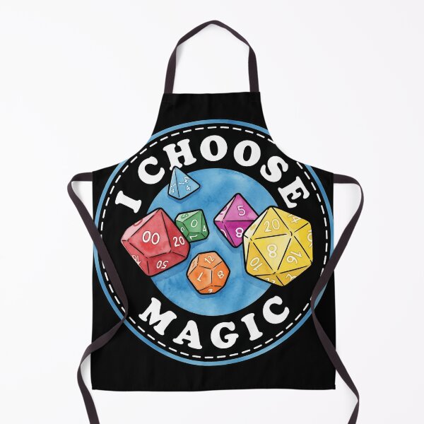 Item preview, I Choose Magic Colorful Polyhedral Dice RPG Gamer Pun designed and sold by haitrieuic96.