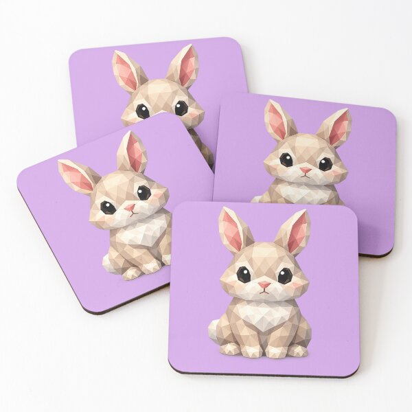Item preview, Cute Low Poly Geometric Rabbit Illustration designed and sold by AndreBarnard.