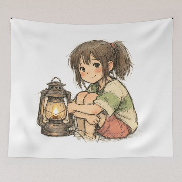 Item preview, Chihiro with Antique Lantern designed and sold by LIS AND MELIVERSO.