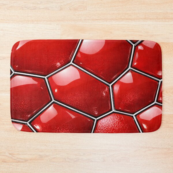 Item preview, Glossy Red Geometric Mosaic Pattern designed and sold by Kaleidoscope Print.