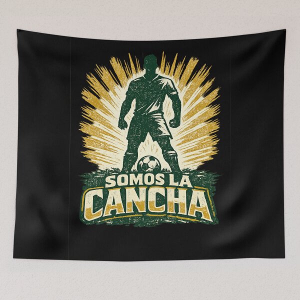 Item preview, Somos La Cancha Soccer Graphic T-Shirt – Bold Football Streetwear Design – Futbol Player Silhouette designed and sold by JonelCrafts.