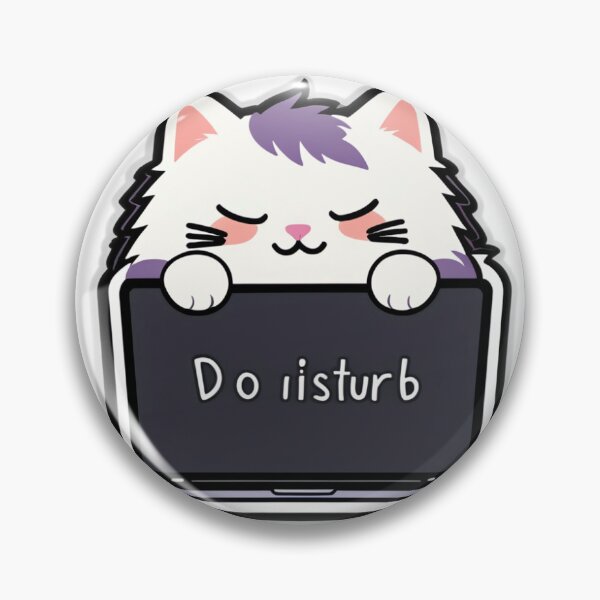 Item preview, Lazy Cat Sticker - "Currently Unavailable" Cute Kawaii Meme designed and sold by ktsere.