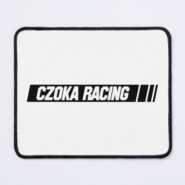 Item preview, Czoka Racing White Text Black Slash with Dashes designed and sold by Martin Czoka.