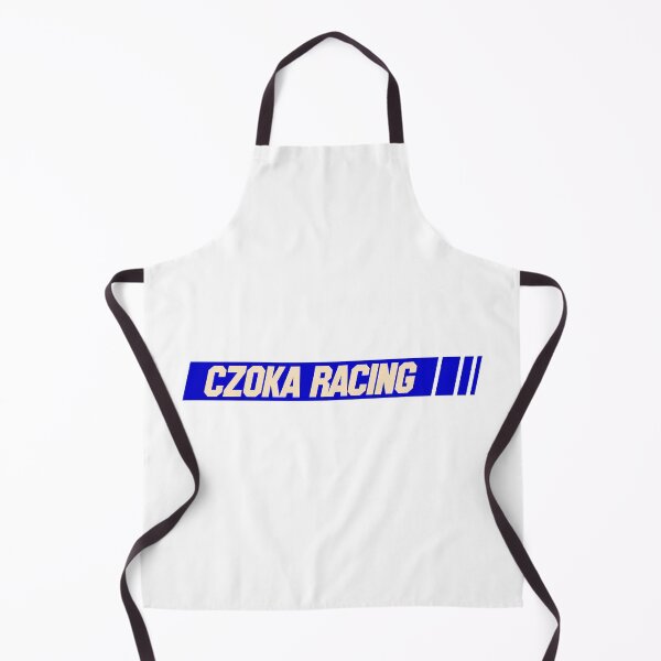Item preview, Czoka Racing Off White Text Blue Slash with Dashes designed and sold by Martin Czoka.