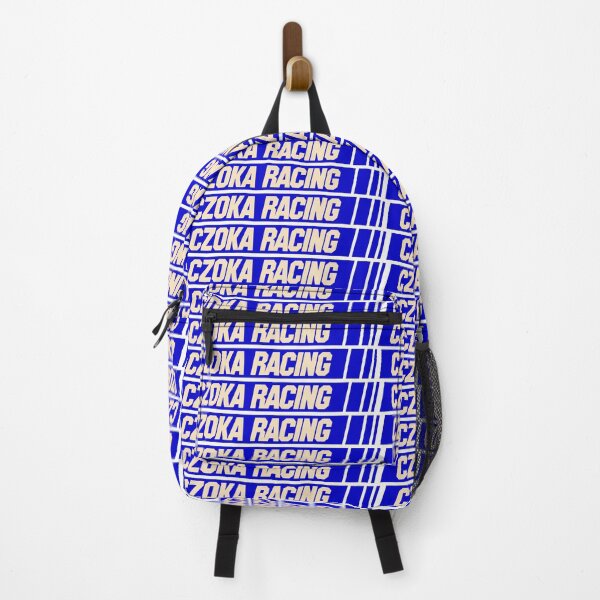 Item preview, Czoka Racing Off White Text Blue Slash with Dashes designed and sold by Martin Czoka.