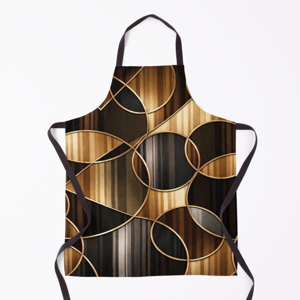 Item preview, Elegant Geometric Gold Brown Abstract Pattern designed and sold by Kaleidoscope Print.