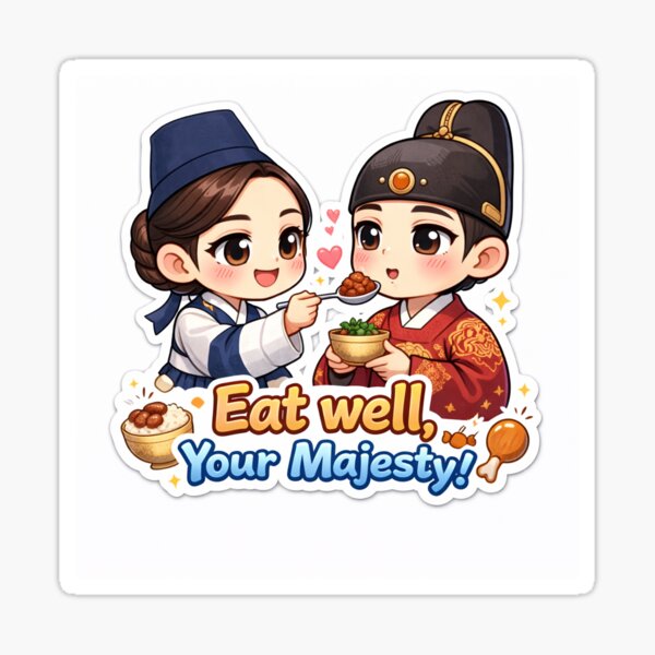 Bon appetit your majesty Sticker