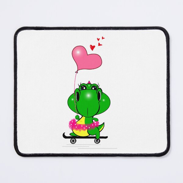 Item preview, Charming Skateboarding Dinosaur designed and sold by Shirley cute art .