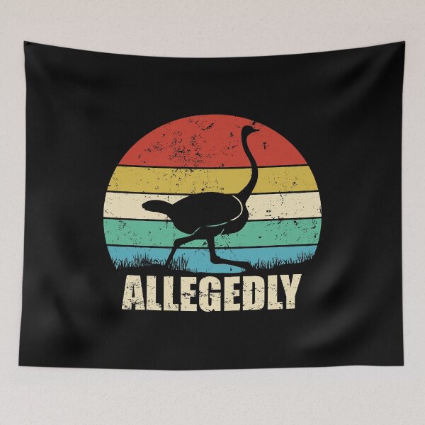 Item preview, Allegedly - Funny Ostrich Bird designed and sold by ishanaveraty.