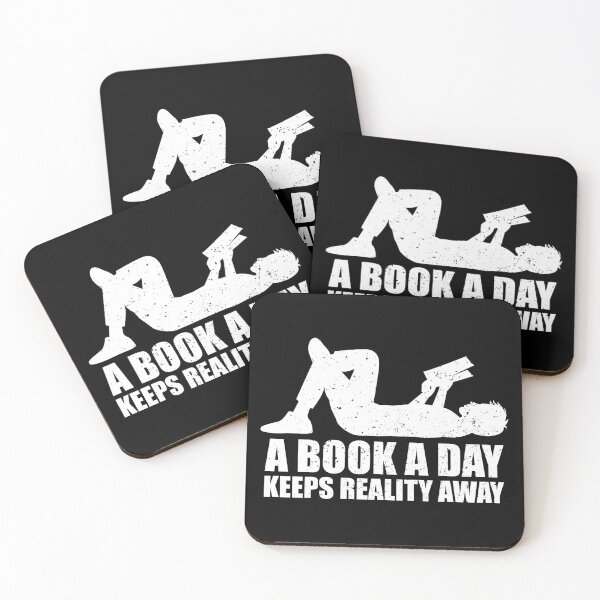 Item preview, A Book A Day Keeps Reality Away - Book Reading Lovers designed and sold by ishanaveraty.