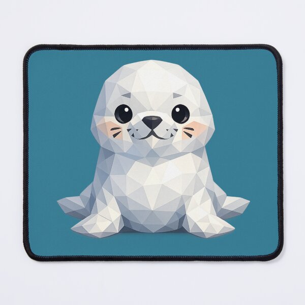 Item preview, Cute Low Poly Geometric Seal Illustration designed and sold by AndreBarnard.